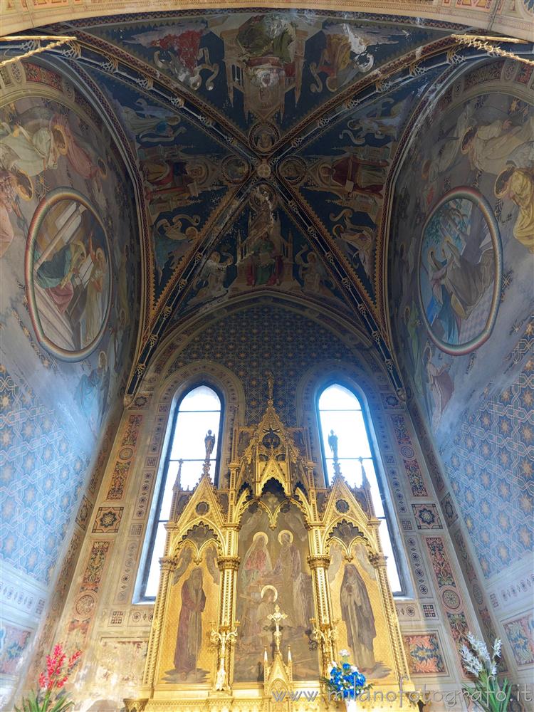 Milan (Italy) - Interior of the Chapel of the Holy Family in the Church of Santa Maria del Carmine